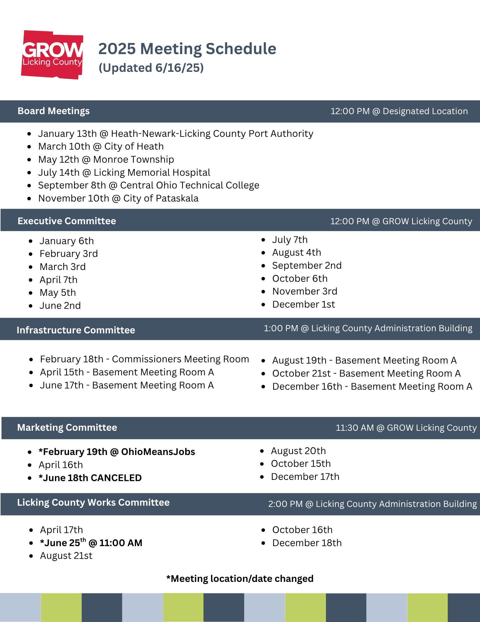 2025 Meeting Schedule (Updated 616) (3) 2025 Meeting Schedule (Updated 616) (3)